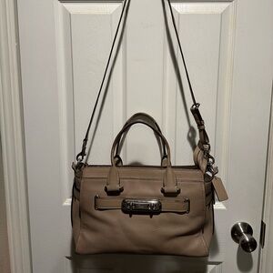 Vintage Coach Tan Leather Satchel